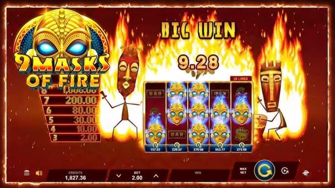 9 Masks of Fire Land & Win Slot